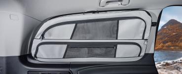 VanEquip Fensterpacktasche mit Paneel hellgrau für Mercedes V-Klasse/Vito (ab 2014), Fahrerseite L2